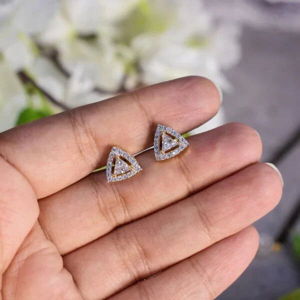 Triple Solitaire Mangalsutra with Earrings