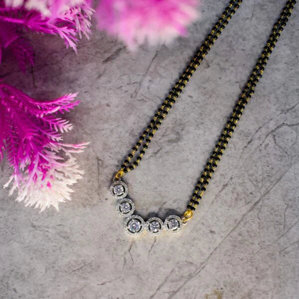 American Diamond Solitaire Mangalsutra