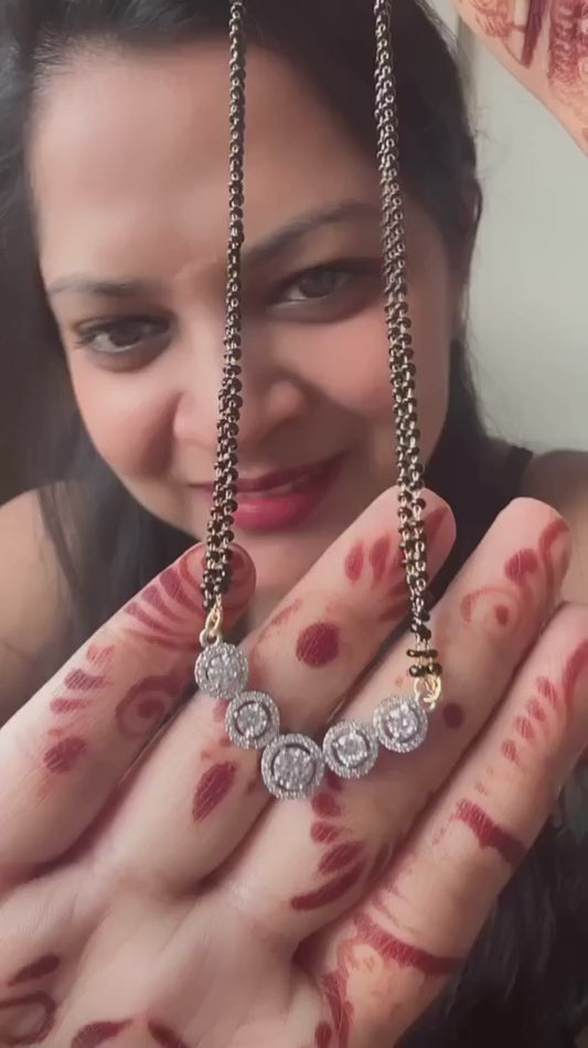 American Diamond Solitaire Mangalsutra